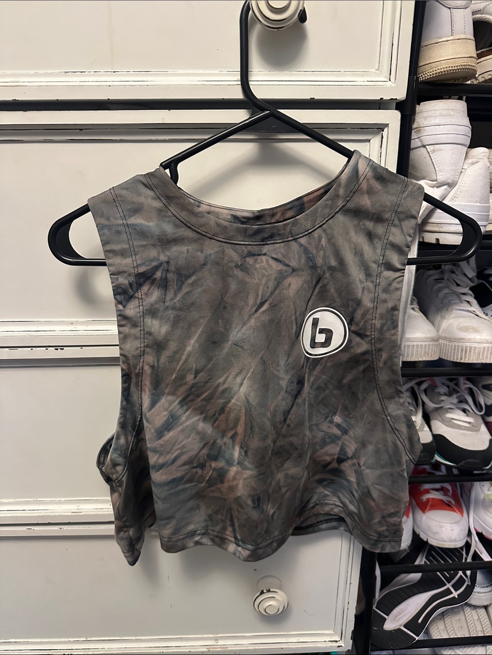 Burn Boot Camp Women's Tie-Dye Camo Cropped Muscle Tank